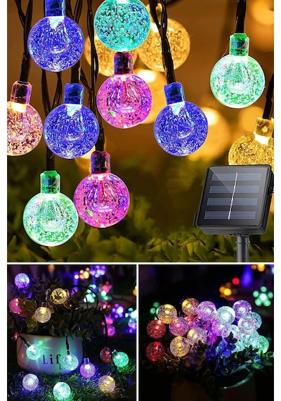 Sonx 10 Metre 50 Top Güneş Enerjili Solar Led Işık Dekoratif Rgb Standart