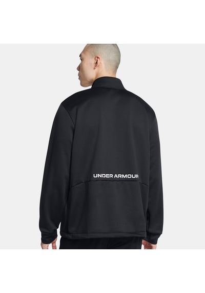 Under Armour Fleece Half Zipped Erkek Siyah Günlük Ceket 1385847 Siyah