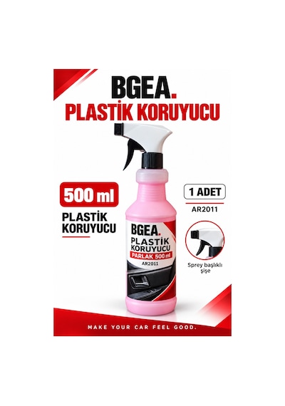 Bgea Plastik Koruyucu Parlak 500 Ml Sprey İç Ve Dış Yüzey Bakımı