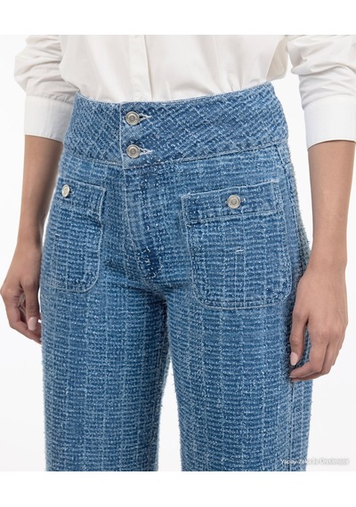 Yargıcı Geniş Normal Bel Pantolon 26kkpn3061x 515 Mavi