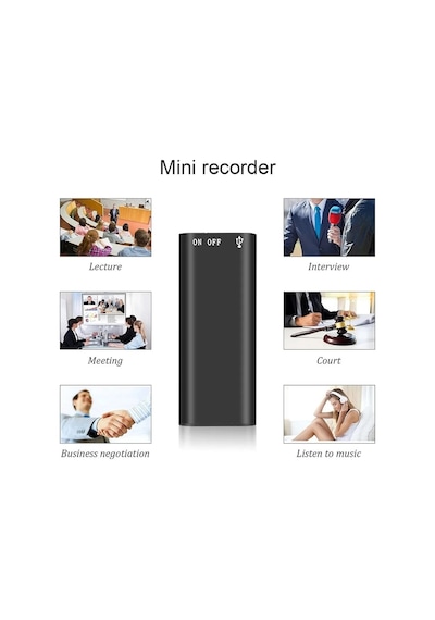 Süper Ultra Mini Profesyonel Ses Kayıt Cihazı Ve Mp3 Çalar