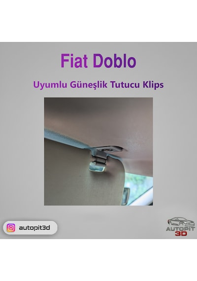 Fiat Doblo Uyumlu Güneşlik Tutucu Klips Kanca