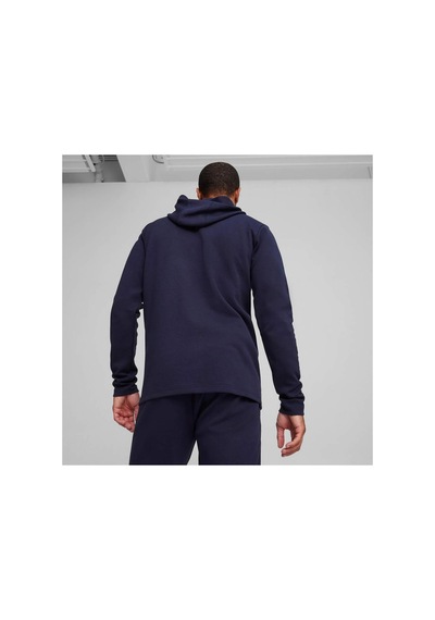 Teamfınal Casuals Football Erkek Kapüşonlu Ceket Puma Navy-puma Silver