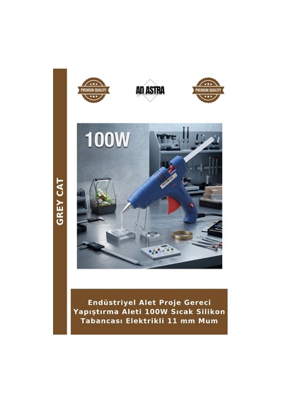 Endüstriyel Alet Proje Gereci Yapıştırma Aleti 100w Sıcak Silikon Tabancası Elektrikli 11 Mm Mum