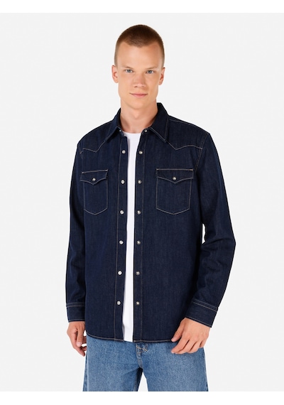 Colin's Colins Mavi Erkek Gömlek U.kol Denim Mavi