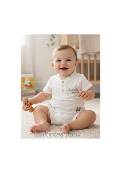 Altıntaş Baby Little Man Yazı Baskılı Erkek Bebek Premium Kalite İkili Tulum Dalga Köpüğü Dalga Köpüğü Altıntaş Baby Little Man Yazı Baskılı Erkek Bebek Premium Kalite İkili Tulum Dalga Köpüğü Dalga Köpüğü