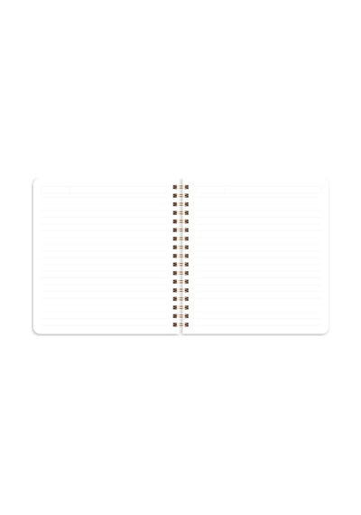 15x16 Spiralli Karton Kapak 2'li Çizgili Not Defter Seti - Ay