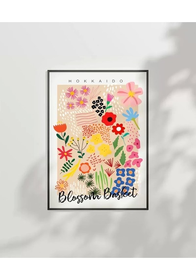 Çerçevesiz Poster Hokkaido Blossom Market