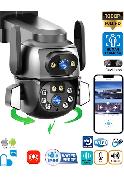 Mpıa Hina Dual Lens 360 Hareketli Wifi Waterproof Ip Güvenlik K