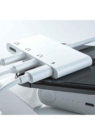 Ally Andriod Usb Type C 4In1 Otg Ses Adaptörü Çift Dc 3.5Mm Jack