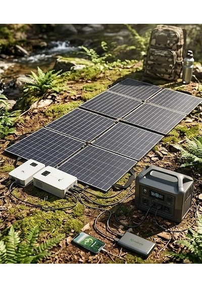1800 Watt 1800w Katlanabilir Solar Panel 1.8 Kw Katlanır Güneş Paneli