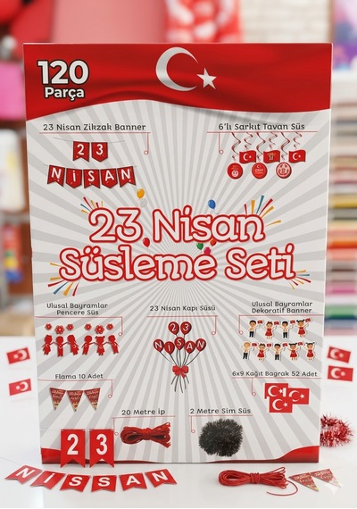 23 Nisan Süsleme Seti 120 Parça Genel