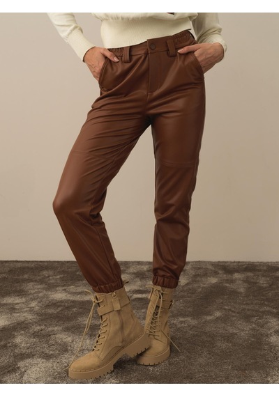 Xint Camel Pamuk Dokulu Regular Fit Pantolon 201200