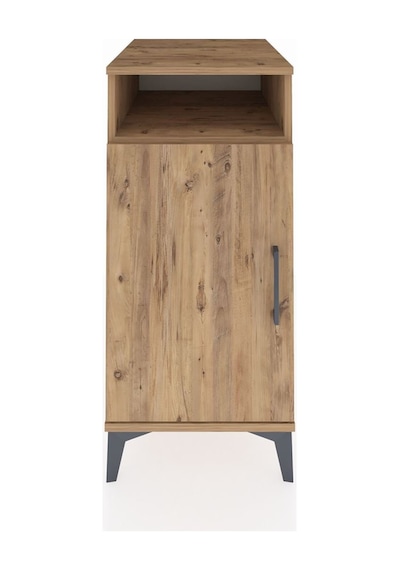 Kronos Komodin 3 Raflı Tek Kapaklı 44x59x96 Çam-çam Atlas Çam