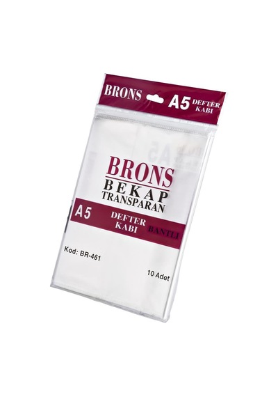 Brons Hazır Defter Kabı A5 Şeffaf Bantlı 10 'lu Set Diğer
