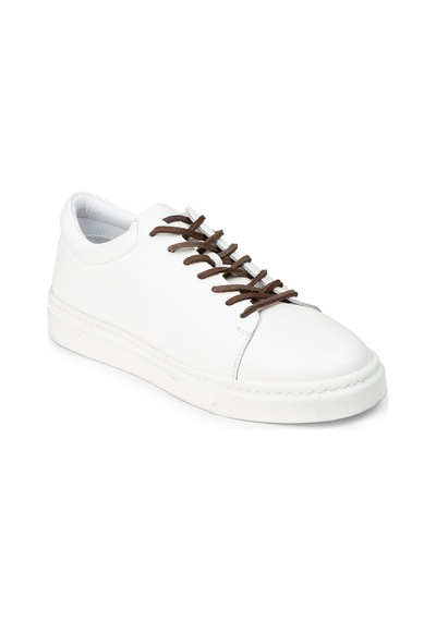 Deery Erkek Hakiki Deri Beyaz Sneaker Ayakkabı - 02004mbyzc01 Beyaz