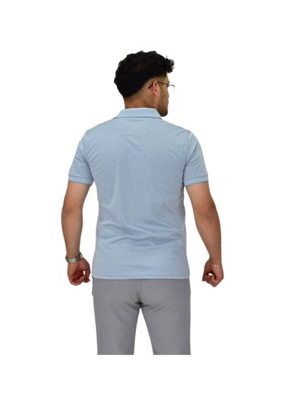 Erkek Polo Yaka Pano Çizgili Tişört T273 Bgl-st04592 Mavi