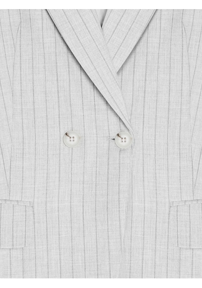 Dilvin 60803 Yan Düğme Detaylı Blazer-gri