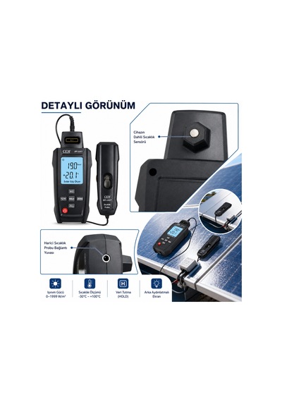Cem Dt-1317 Güneş Işınımı Ölçer Solarimetre