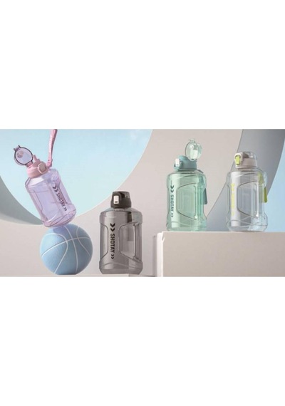 Shotay Medium Barrel Su Matarası Tritan Geniş Mor 1600ml