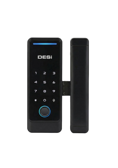 Desi Quic Q006 Cam Kapılar İçin Akıllı Kilit Parmak İzi - Keypad - Kart