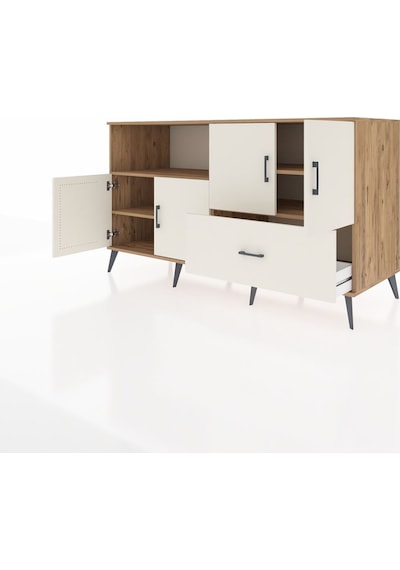 Kronos Konsol 4 Raflı Tek Çekmeceli 4 Kapaklı 176x59x99 Çam-aytaş Çam-aytaşı Kronos Konsol 4 Raflı Tek Çekmeceli 4 Kapaklı 176x59x99 Çam-aytaş Çam-aytaşı