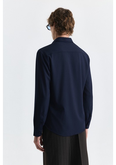 Antioch Comfort Slim Fit Gömlek Lacivert