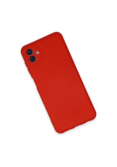 Newface - 329 - Samsung Galaxy A04e Kılıf Nano İçi Kadife Silikon - Edntrend - - Kırmızı