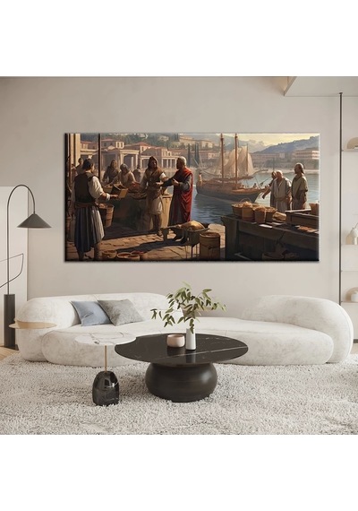 Balıkçı İskelesi Kanvas Tablo