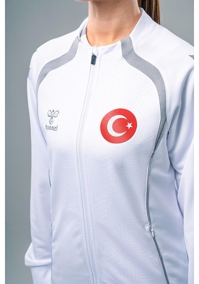 Hummel Target Milli Takım Kamp Eşofman Üstü Beyaz