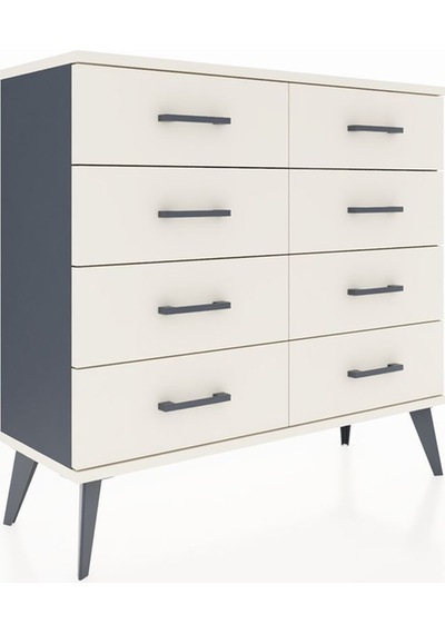 Arges Şifonyer 8 Çekmeceli 88x30x80 Antrasit-aytaşı Aytaşı Arges Şifonyer 8 Çekmeceli 88x30x80 Antrasit-aytaşı Aytaşı