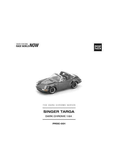 Singer Targa Dark Chrome Edition Prdc001 Diecast 1:64 Model Araba