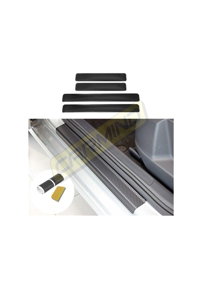 Carmind Karbon Kapı Ve Tampon Eşiği Sticker Set