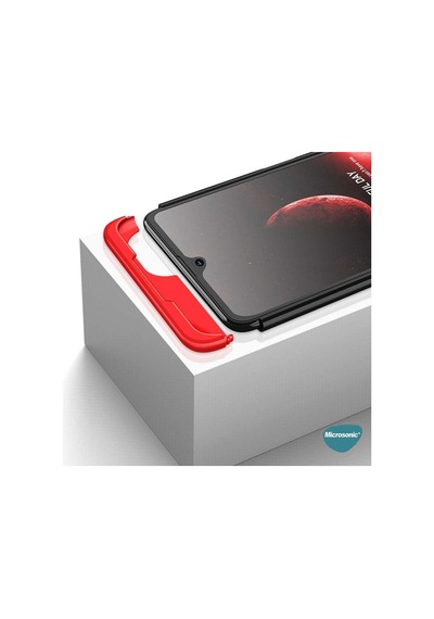 Samsung Galaxy M22 İçin Kılıf Double Dip 360 Protective Siyah Galaxy M22 İle Uyumlu Kılıf - Siyah