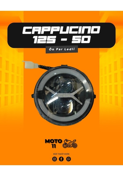 Cappucino 125 Ledli Ön Far Moto11
