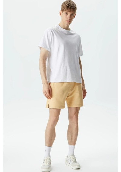 Stba Soon To Be Announced Logo Classic Men's Short Erkek Pamuk Şort Sarı