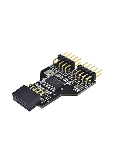 5089 9 Pin Anakart Usb Rgb Uzatma kablosu Çoklayıcı Çevirici