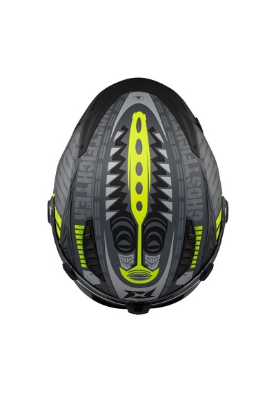 Ghostfighter Sv Boho C3 Gri Motosiklet Çene Açılır Kask Çok Renkli