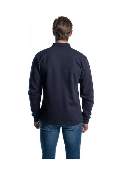 Şensel, Sweatshirt, Lacivert, Polo Yaka -107E5300- Pamuklu