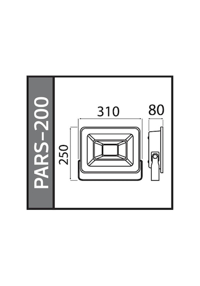 Horoz Pars-200 200w Led Projektör Smd 6400k Beyaz Çok Renkli