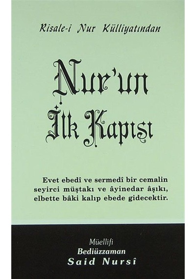 Nur'un İlk Kapısı - Orta Boy (Kod:406) / Bediüzzaman Said Nursi