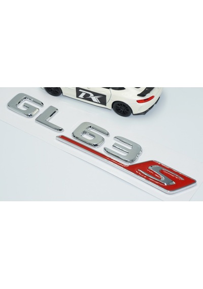 Dk Tuning Gl63s Bagaj Krom Kırmızı Abs Yazı Logo Benz İle Uyumlu
