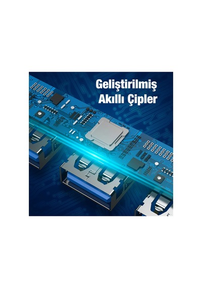 Ally A-806 4in1 Type-c + Usb Girişli Usb 3.0 Çoğaltıcı Hub Adaptör Çevirici- - Karbul7668-7 Gri