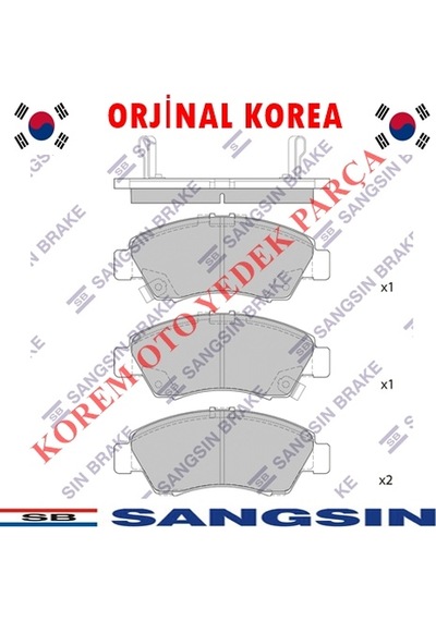 Honda Civic 1992-1995 City 2006- Jazz 2002- Ön Balata N11.9498