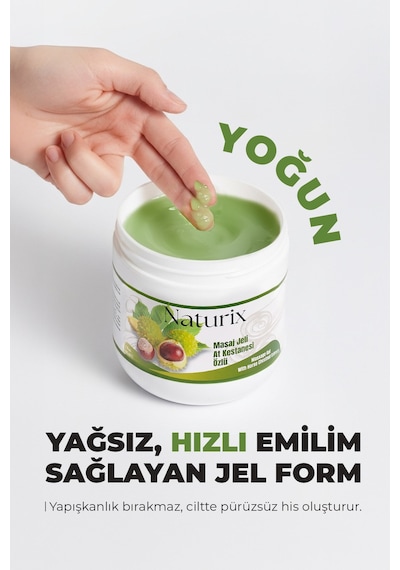 Naturix At Kestanesi Balsamı Masaj Jeli 2'li Eko Set - 500 Ml