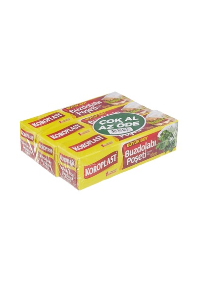 3&apos Lü Çok Al Az Öde Ekonomik Paket Büyük Boy 60&apos Lı Buzdolabı Poşeti, Sızdırmaz & Bpa İçermez Gıda Saklama Torbası, Et, Tavuk, Balık, Sebze, Meyve, Çorba, Sos, Peynir, Kuruyemiş, Sandviç