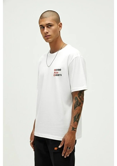 Bad Bear Beyond Erkek Beyaz Tshirt