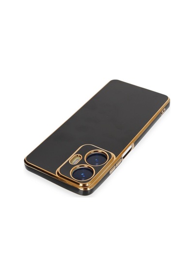 Realme C55 Uyumlu Kılıf Volet Silikon - Siyah