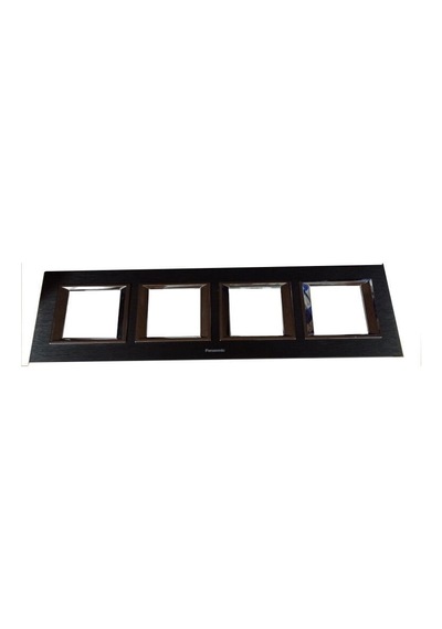Viko Panasonic Thea 4x2m Ultima Metal Eloxal Siyah Renk Çerçeve - Wvtf28505ab-tr