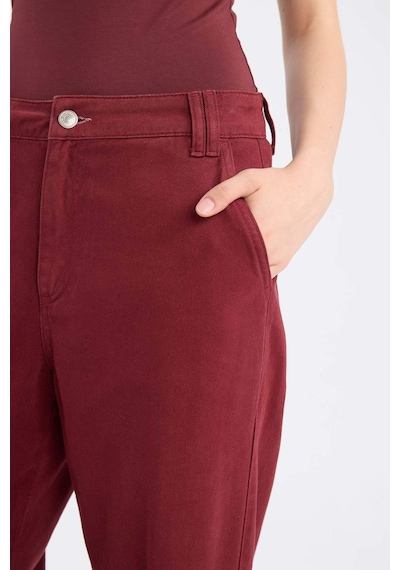 DeFacto Straight Fit Gabardin Pantolon Kargo Cepli Normal Bel Düz Paça D3762AX24AUBN371